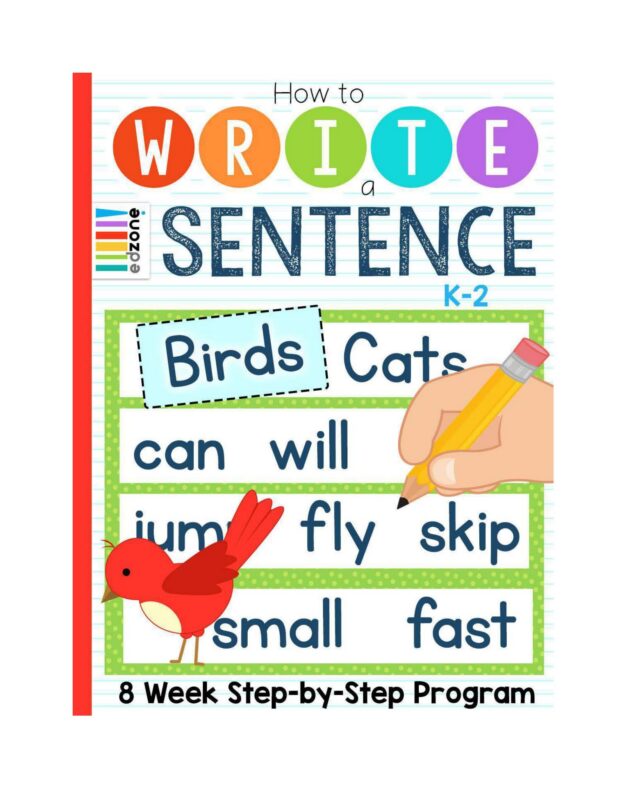 低龄儿童英文句子入门最佳练习 How to write a sentence-糖果ABC资源站