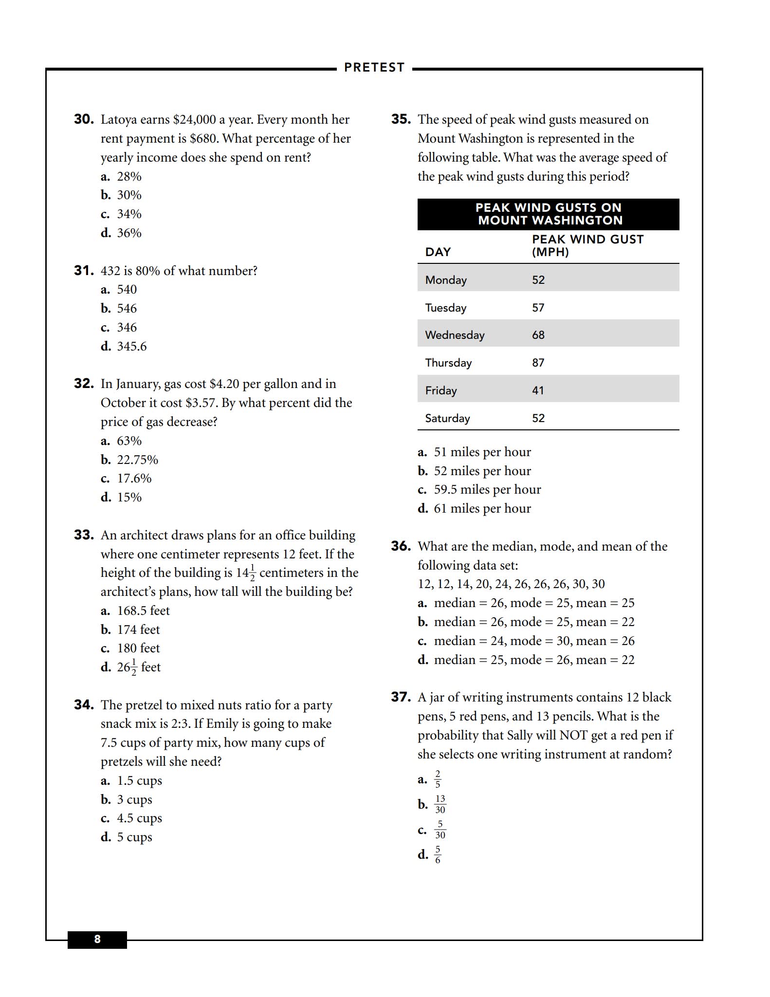 图片[2]-实用应用数学教材Practical Math Success in 20 Minutes a Day-糖果ABC资源站