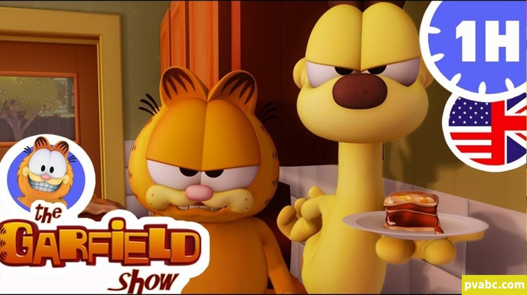 qw加菲猫的幸福生活 The Garfield Show 英文版第1/2季全104集英语英字高清720P视频MKV-糖果ABC资源站