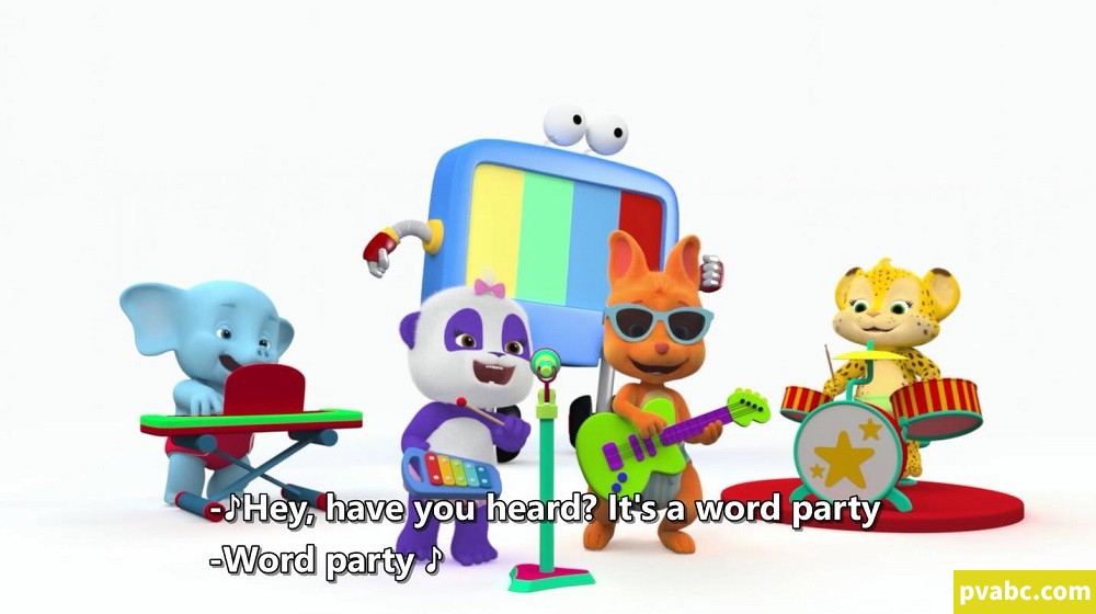 图片[1]-qw文字派对 Word Party英文版动画片第1-5季60集英语英字1080P视频MKV+音频MP3下载-糖果ABC资源站