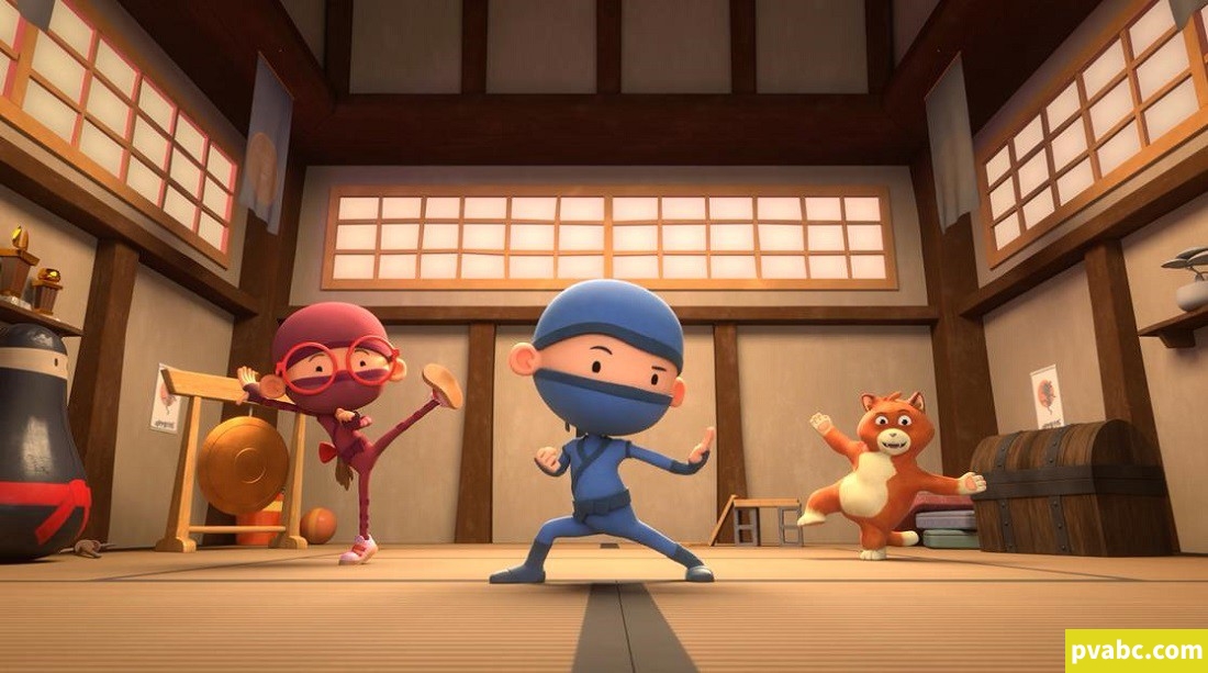 qw哈喽忍者Hello Ninja英文版动画片第1/2/3/4季全39集英语英字高清1080P视频MKV+音频MP3-糖果ABC资源站