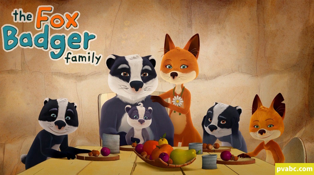 qw狐狸夫人和狗獾先生 The Fox Badger Family 英文版全52集英语中字高清1080P视频MP4-糖果ABC资源站