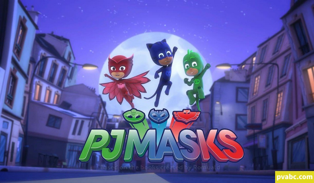 qw睡衣小英雄 PJ Masks 英文版迪士尼动画片第3季全52集英语英字1080P高清视频MKV下载-糖果ABC资源站